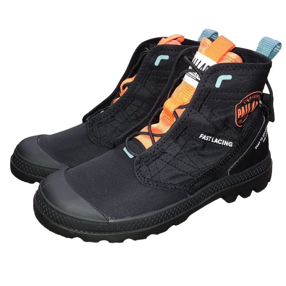 Palladium Boots Women's 5 Black Pampa Travel Lite‎ Ripstop Lightweight NEW
